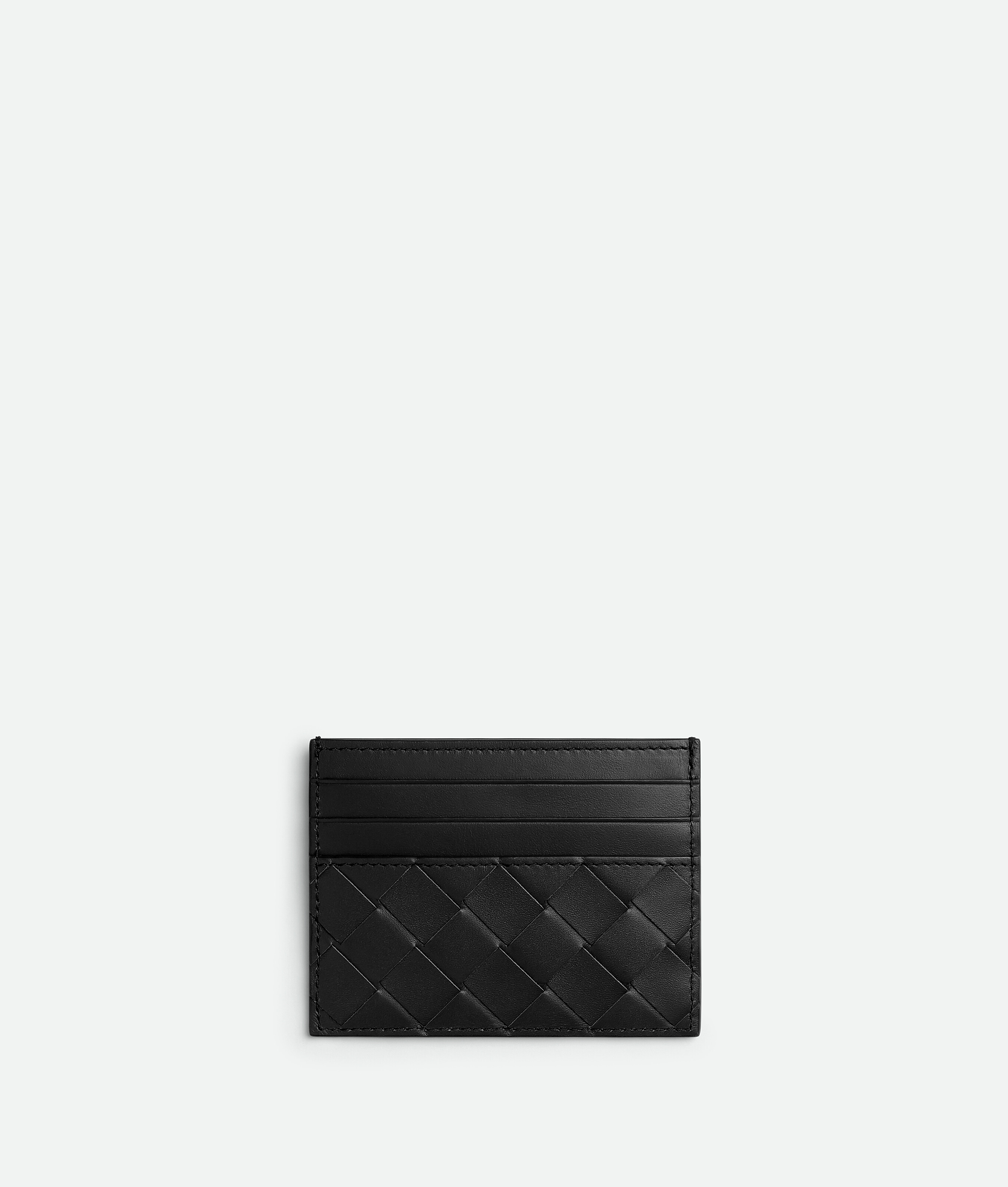 Shop Bottega Veneta Intrecciato Kartenetui In Black