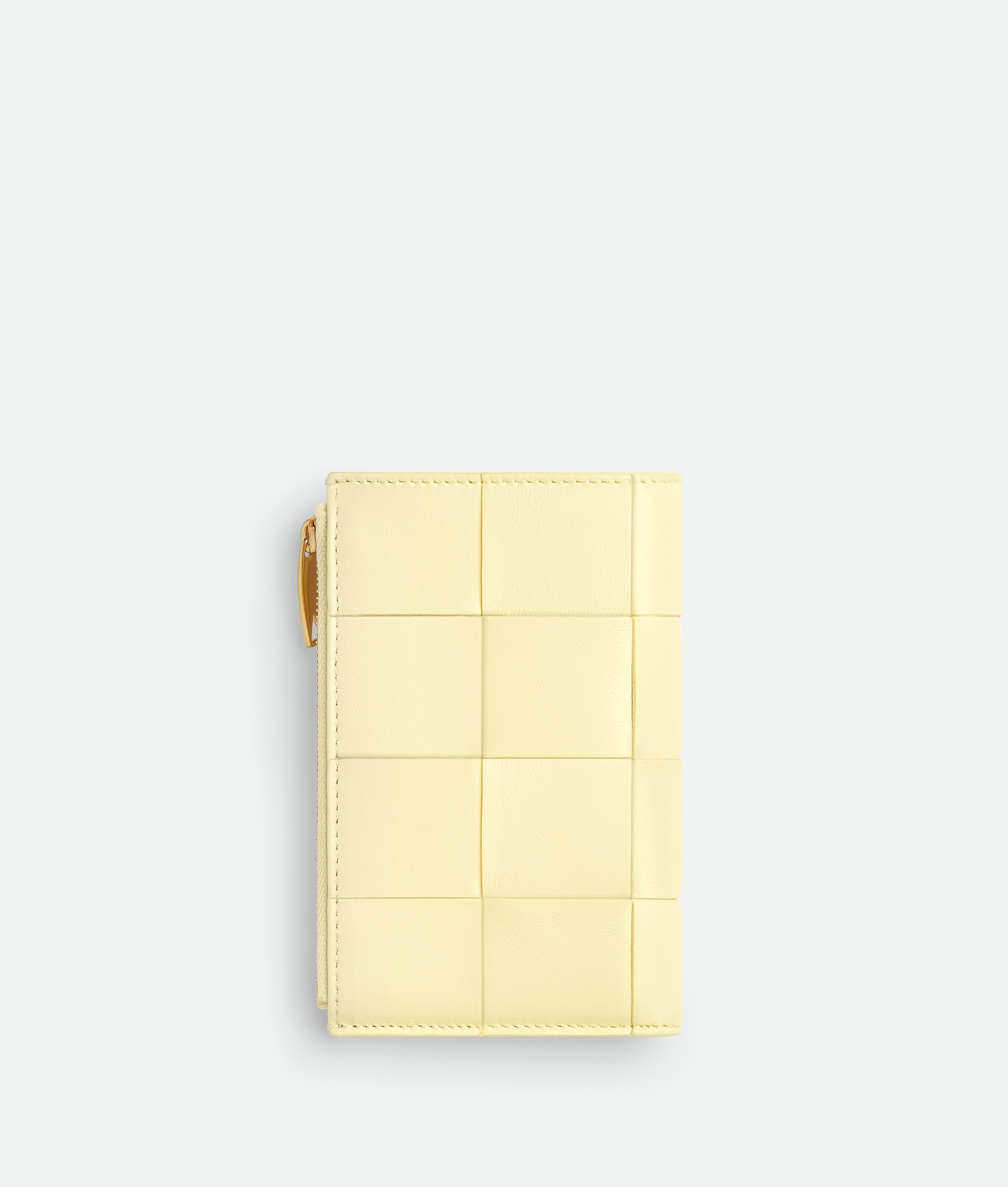 Shop Bottega Veneta Medium Cassette Bi-fold Zip Wallet In Yellow