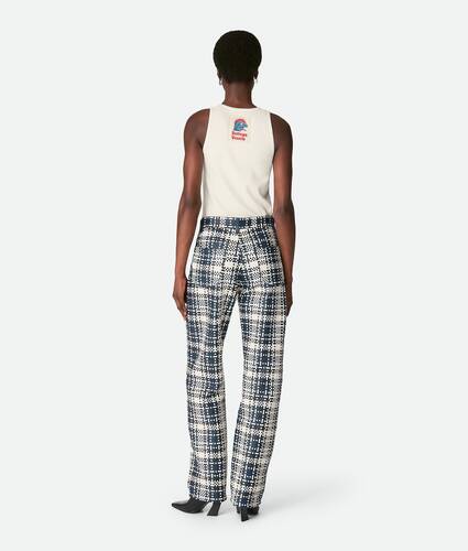 Mini Intreccio Leather Pants