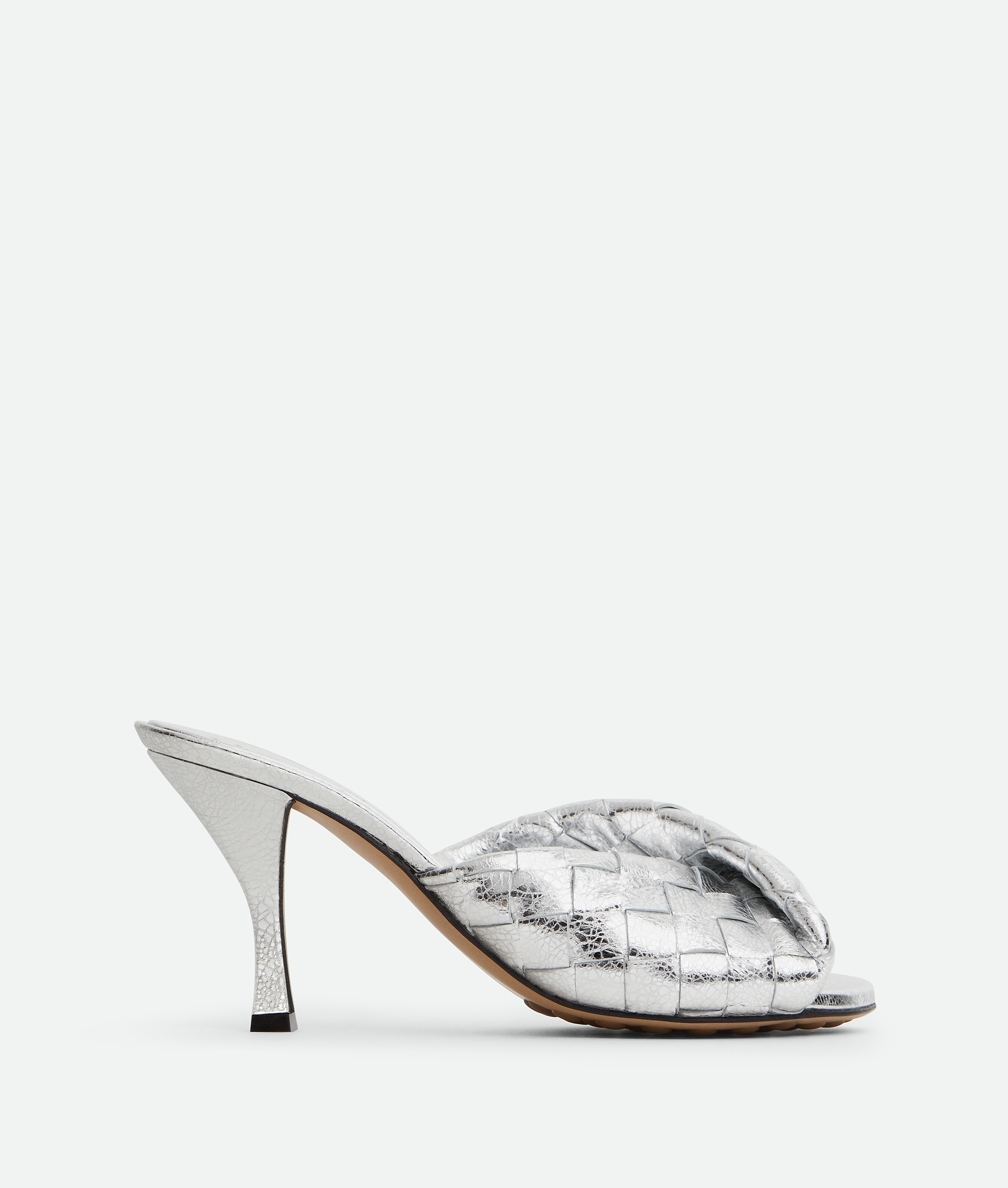 Bottega Veneta Blink Mules In Metallic