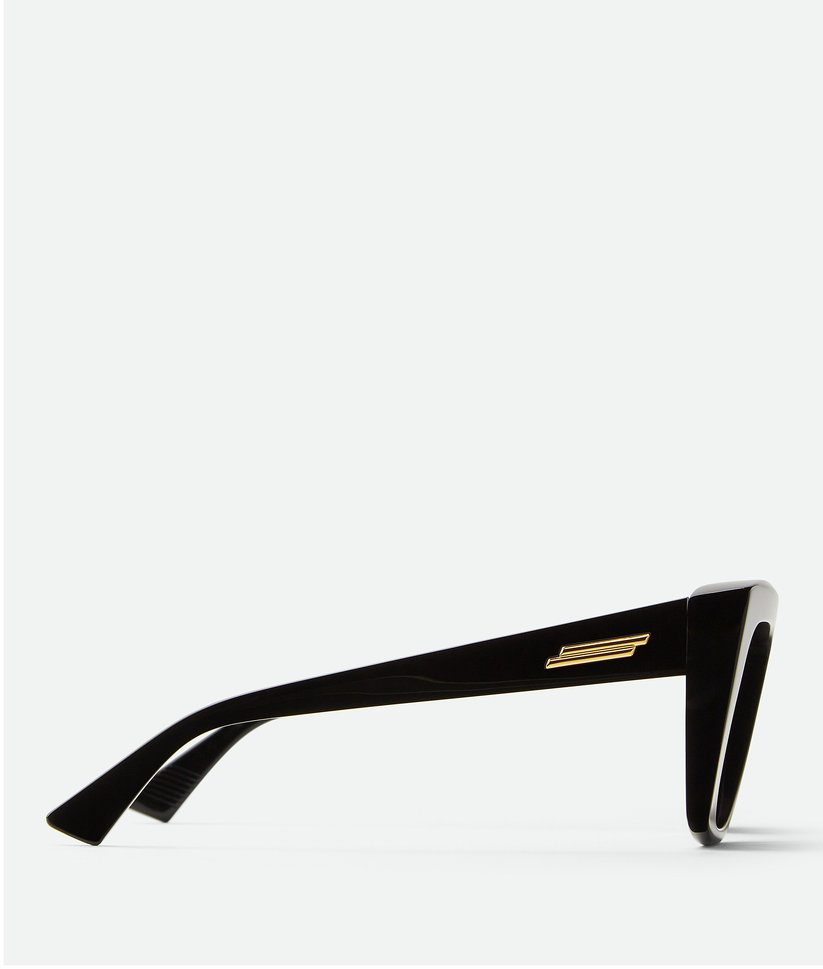 Shop Bottega Veneta Visor Recycled Acetate Square Sunglasses In Black