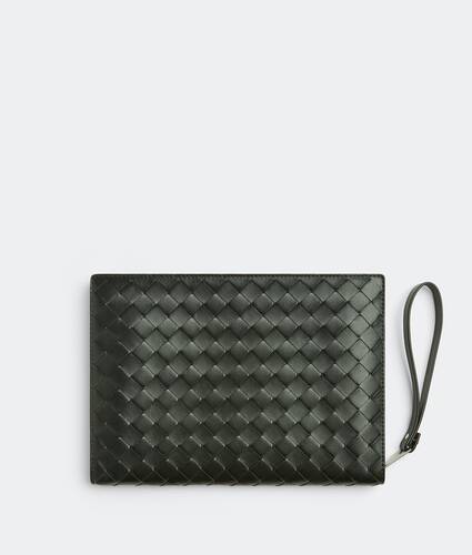 Small Intrecciato Document Case With Wristlet