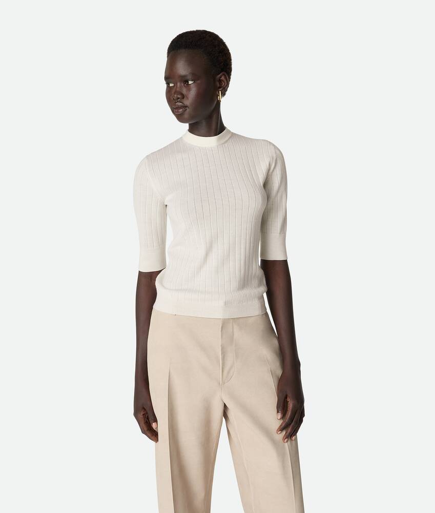 Exibir uma versão grande da imagem do produto 1 - Blusa de lã canelada