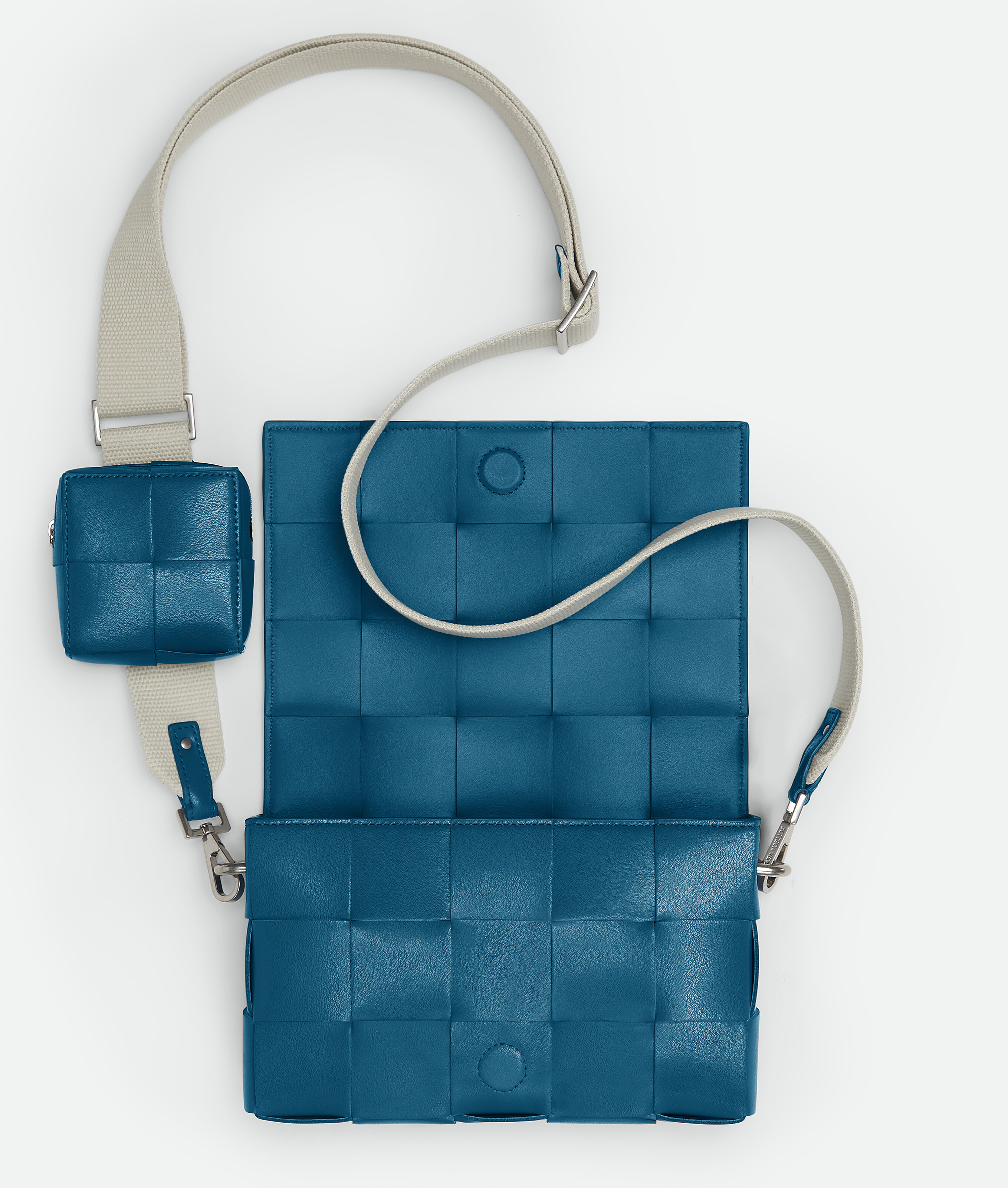 Shop Bottega Veneta Cassette With Versatile Strap In Blue