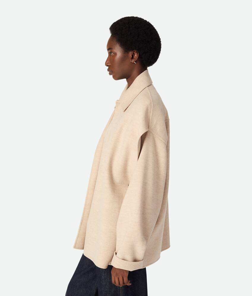 Display a large version of the product image 2 - Double Wool And Cashmere Short Coat