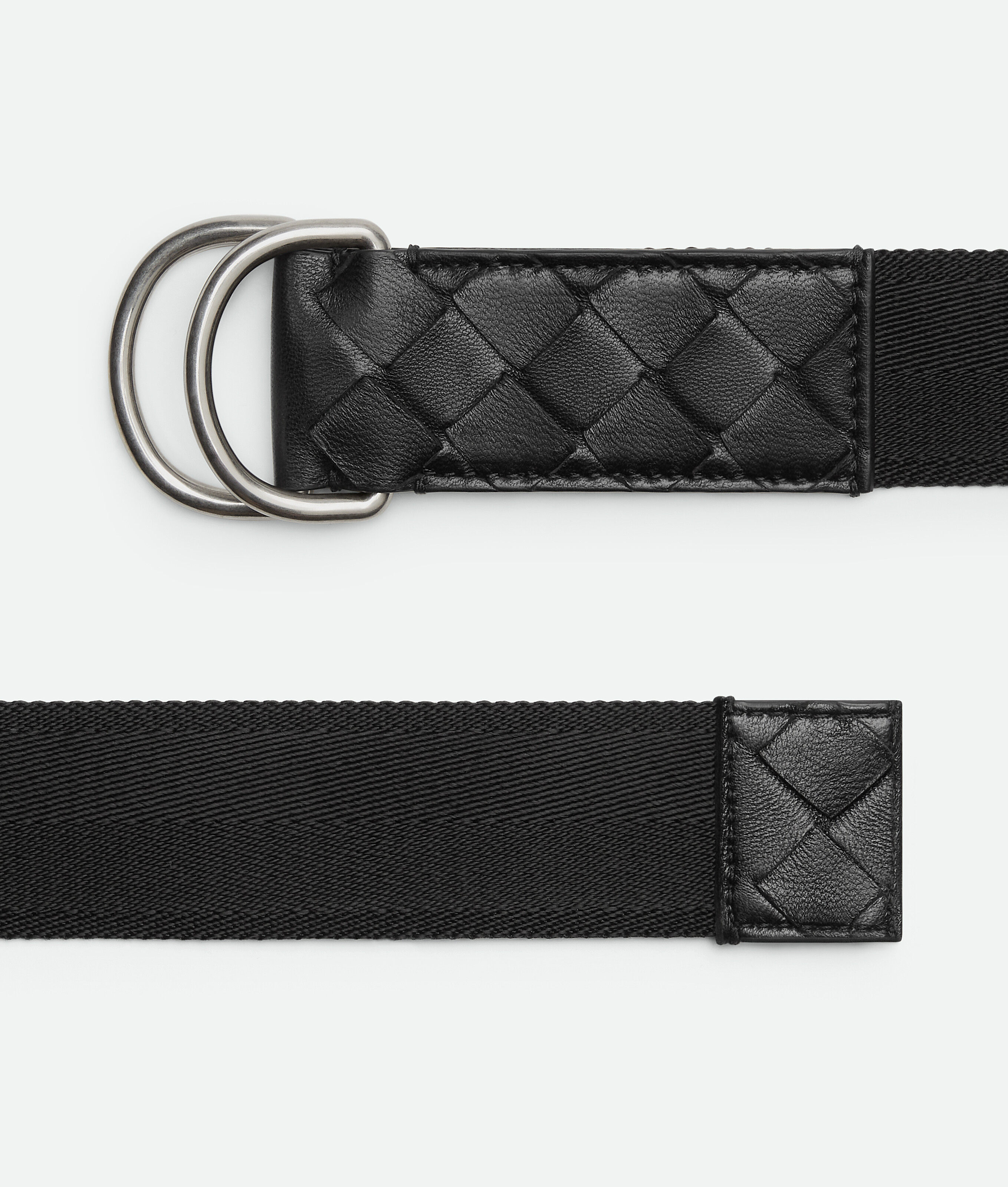 Shop Bottega Veneta Webbing Nastro Belt In Black