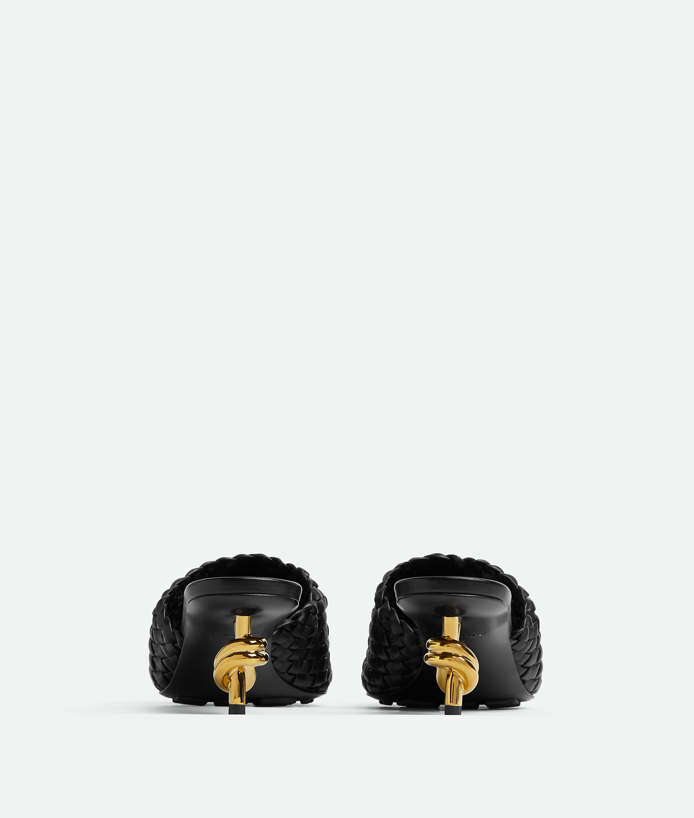 Bottega Veneta Knot Logo Muller Shoes In Black
