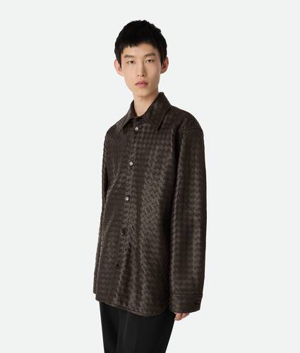 イントレチャートレザー シャツ