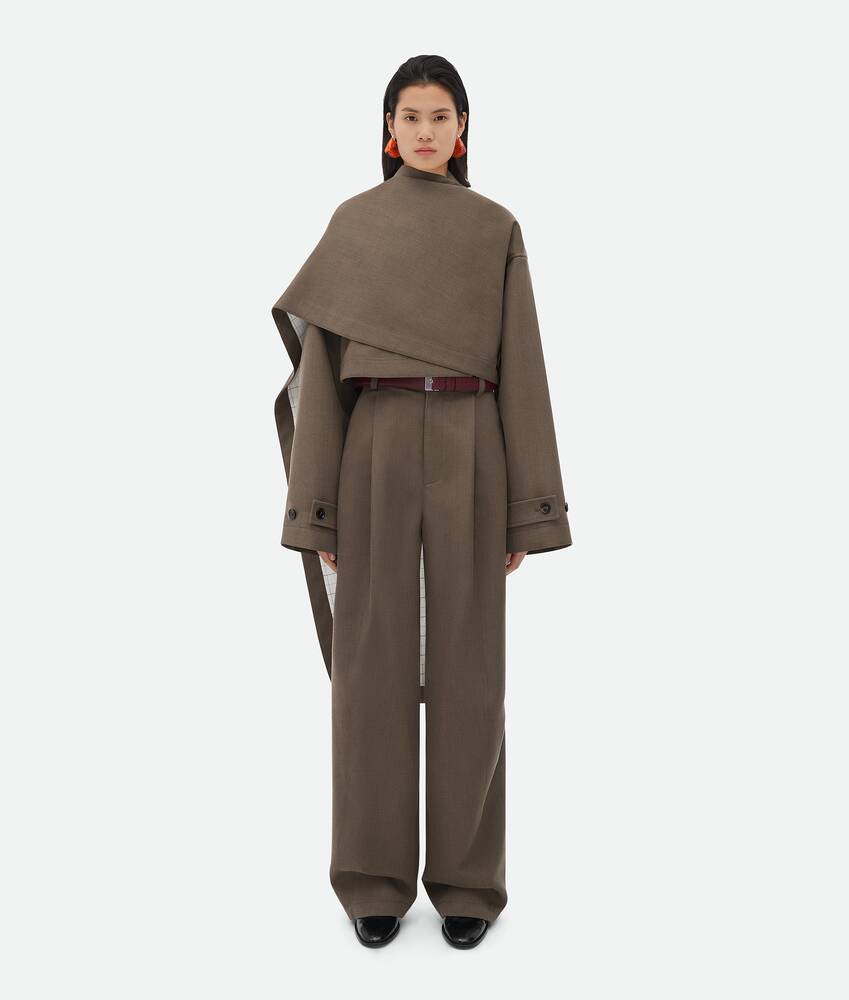 Display a large version of the product image 1 - Soft Wool Twill Cape