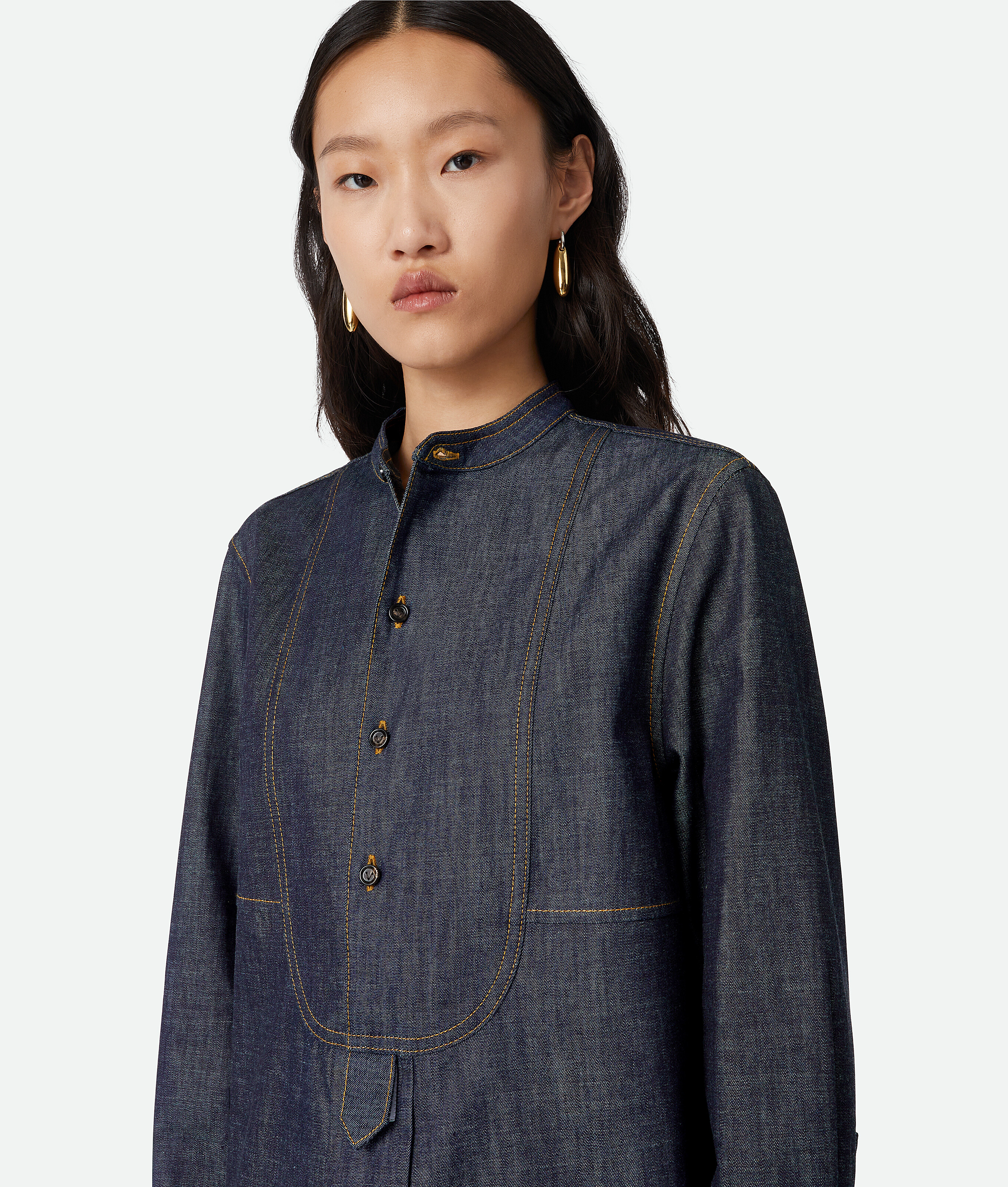 Bottega Veneta Indigo Denim Shirt