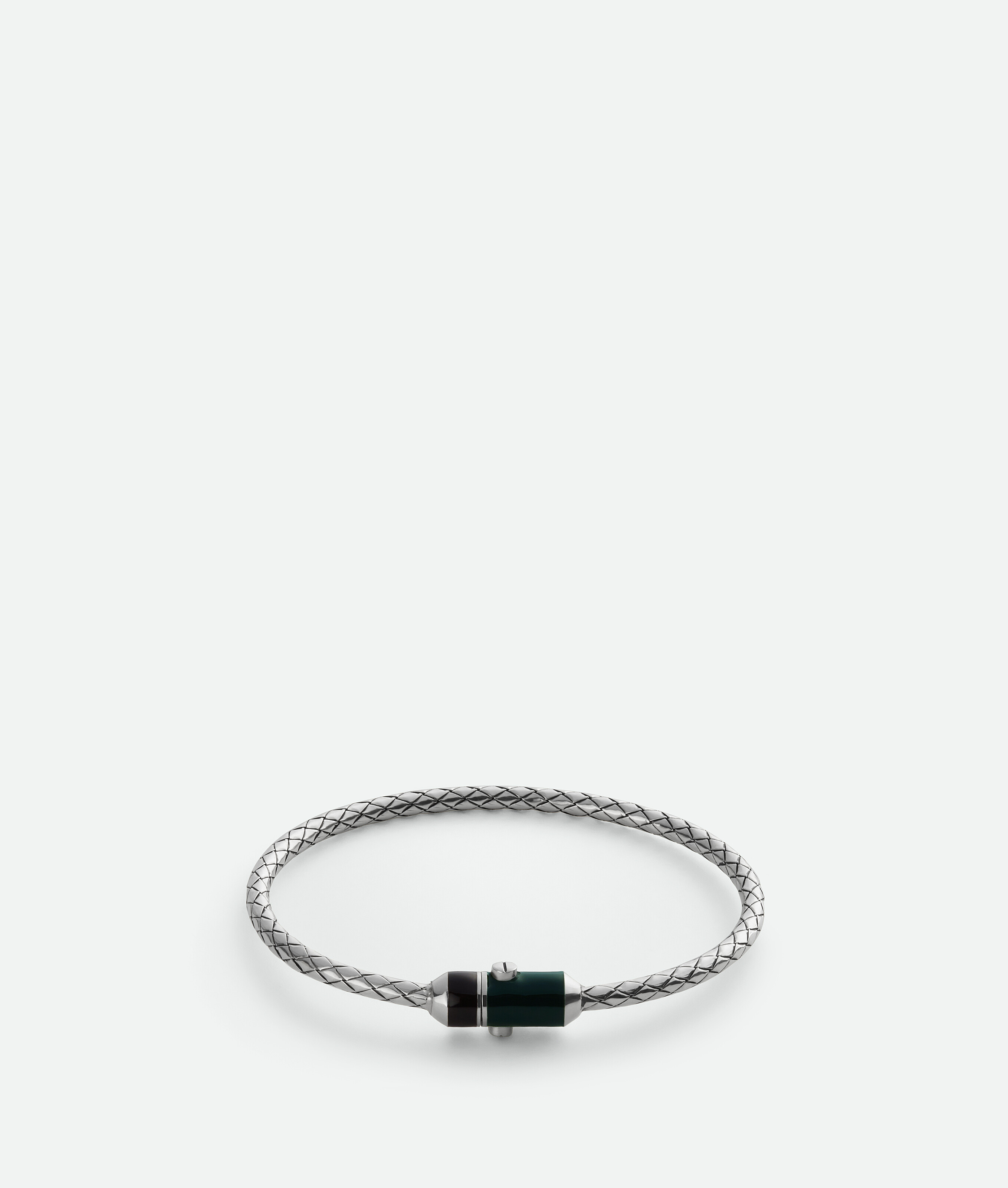 Bottega Veneta Intreccio Bracelet - Black - Man - L