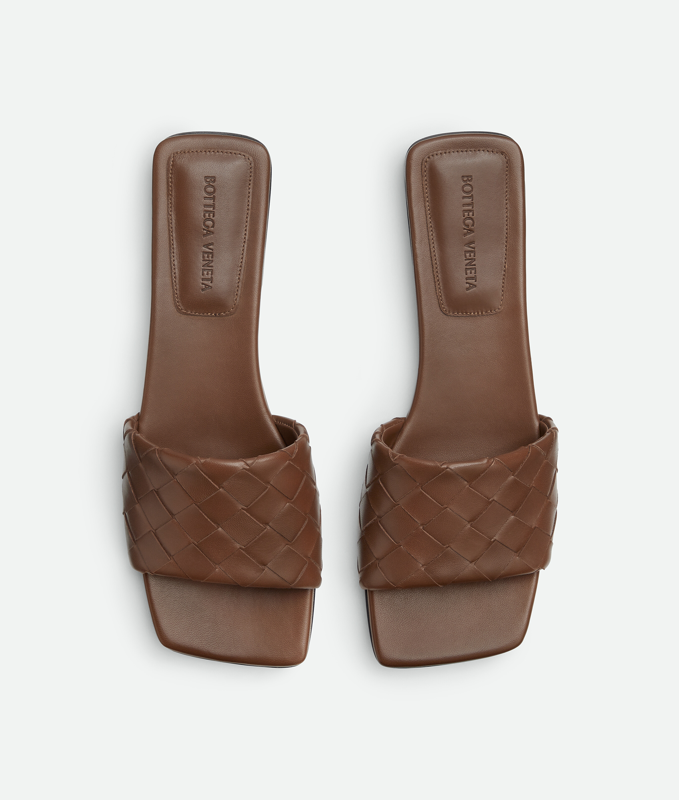 Women's Parco Flat Mule in Dark leather Bottega Veneta Denmark EN - Image 5