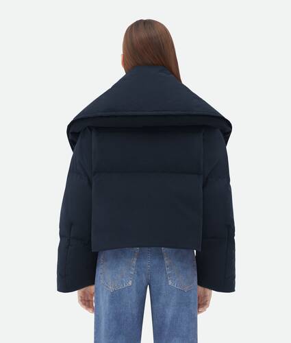 Frosted Poplin Cropped Puffer Jacket