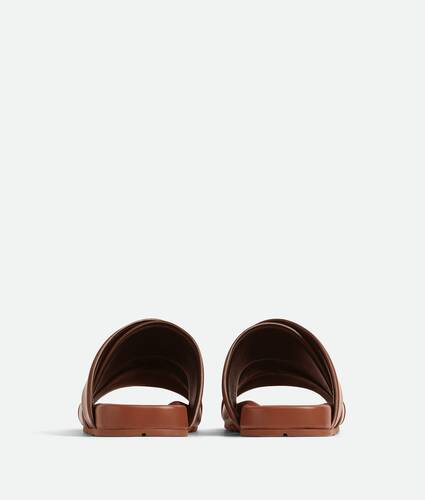 Bottega Veneta Vienna Leather Sandals in Black for Men