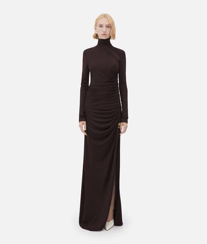 Display a large version of the product image 1 - Viscose Jersey Dress With Knot