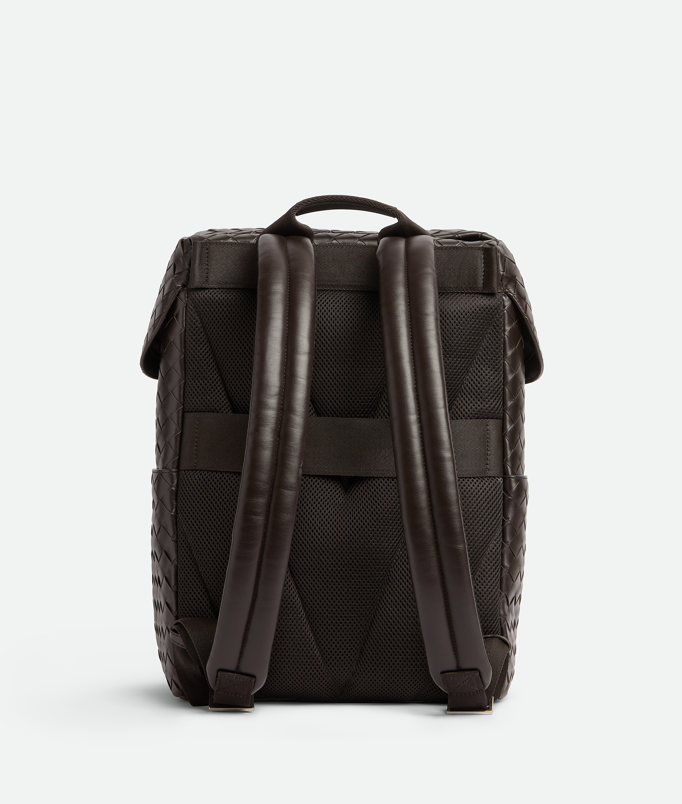 Shop Bottega Veneta Intrecciato Flap Backpack In Brown