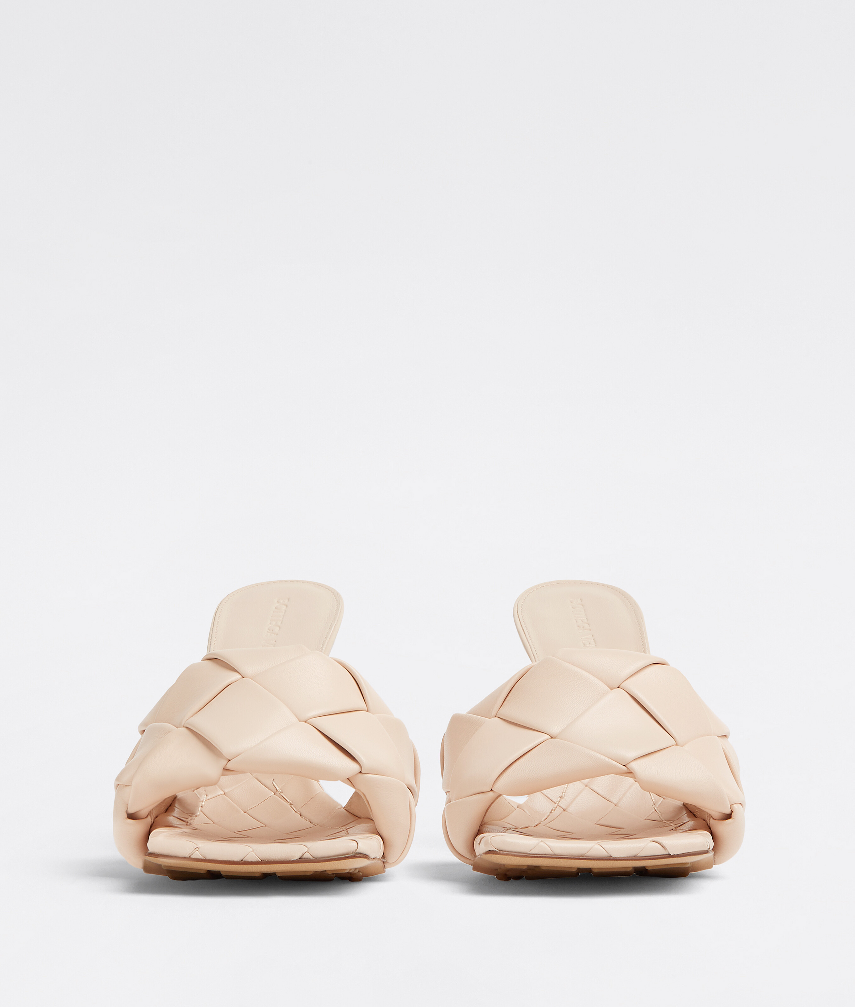 Shop Bottega Veneta Lido Mules In Beige