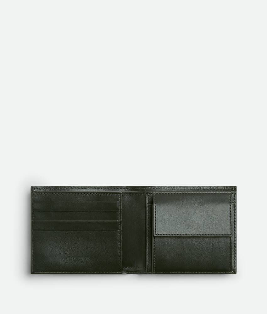 Display a large version of the product image 2 - Intrecciato Bi-Fold Wallet With Coin Purse