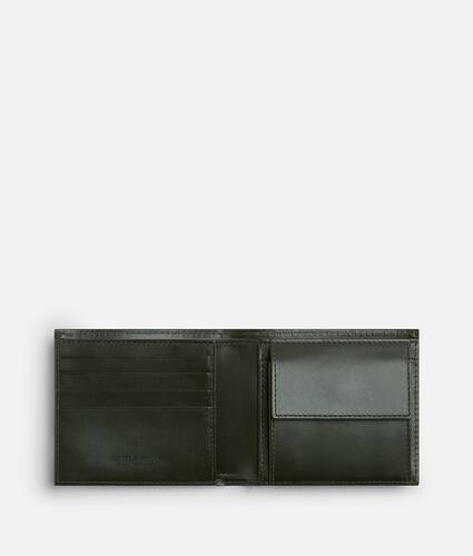 Intrecciato Bi-Fold Wallet With Coin Purse