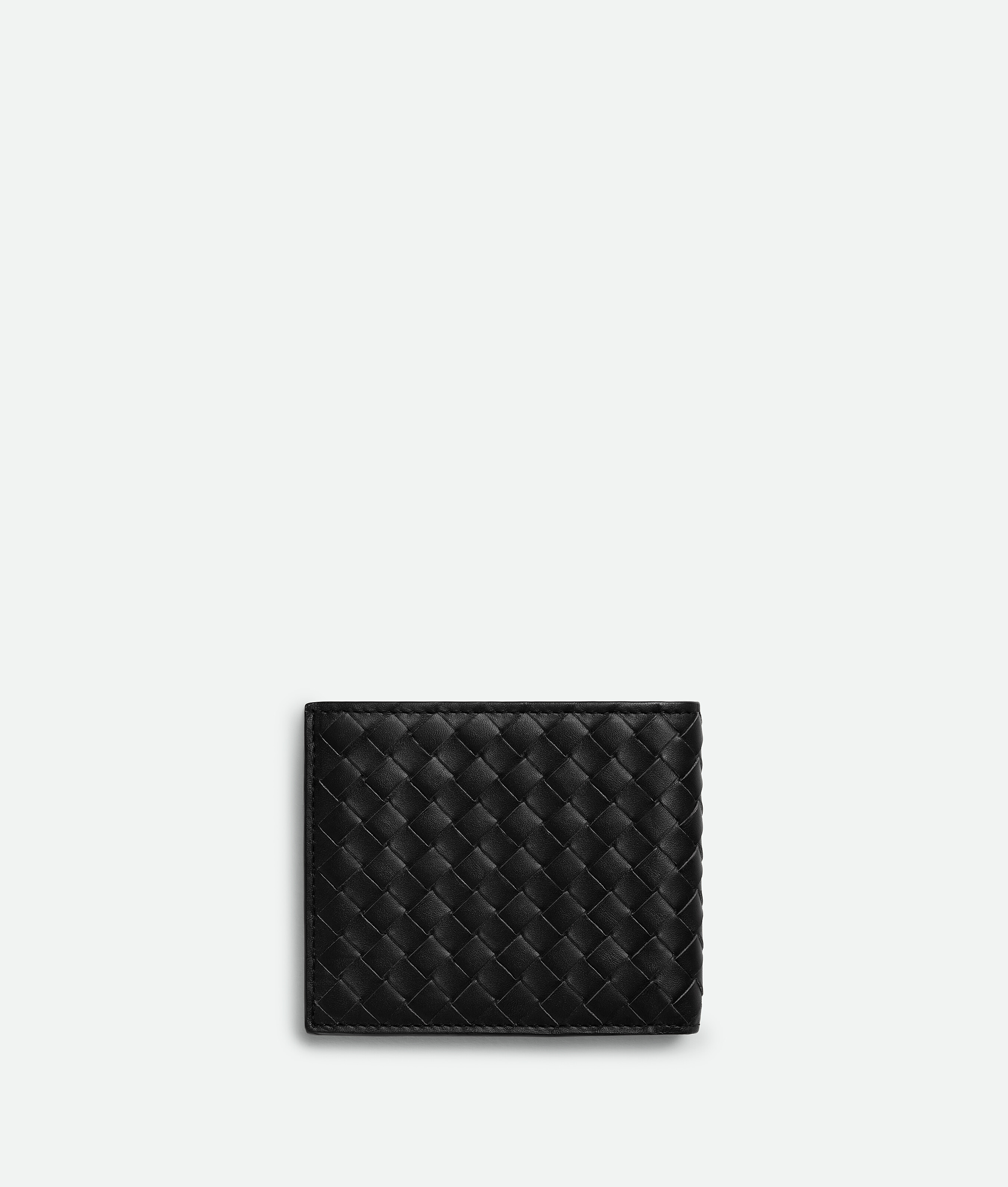 Bottega Veneta Intrecciato Piccolo Bi-fold Portemonnaie In Black