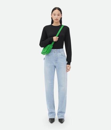 NWT BOTTEGA VENETA Parakeet Green Mini Beaded Jodie Bag Size OS $4500