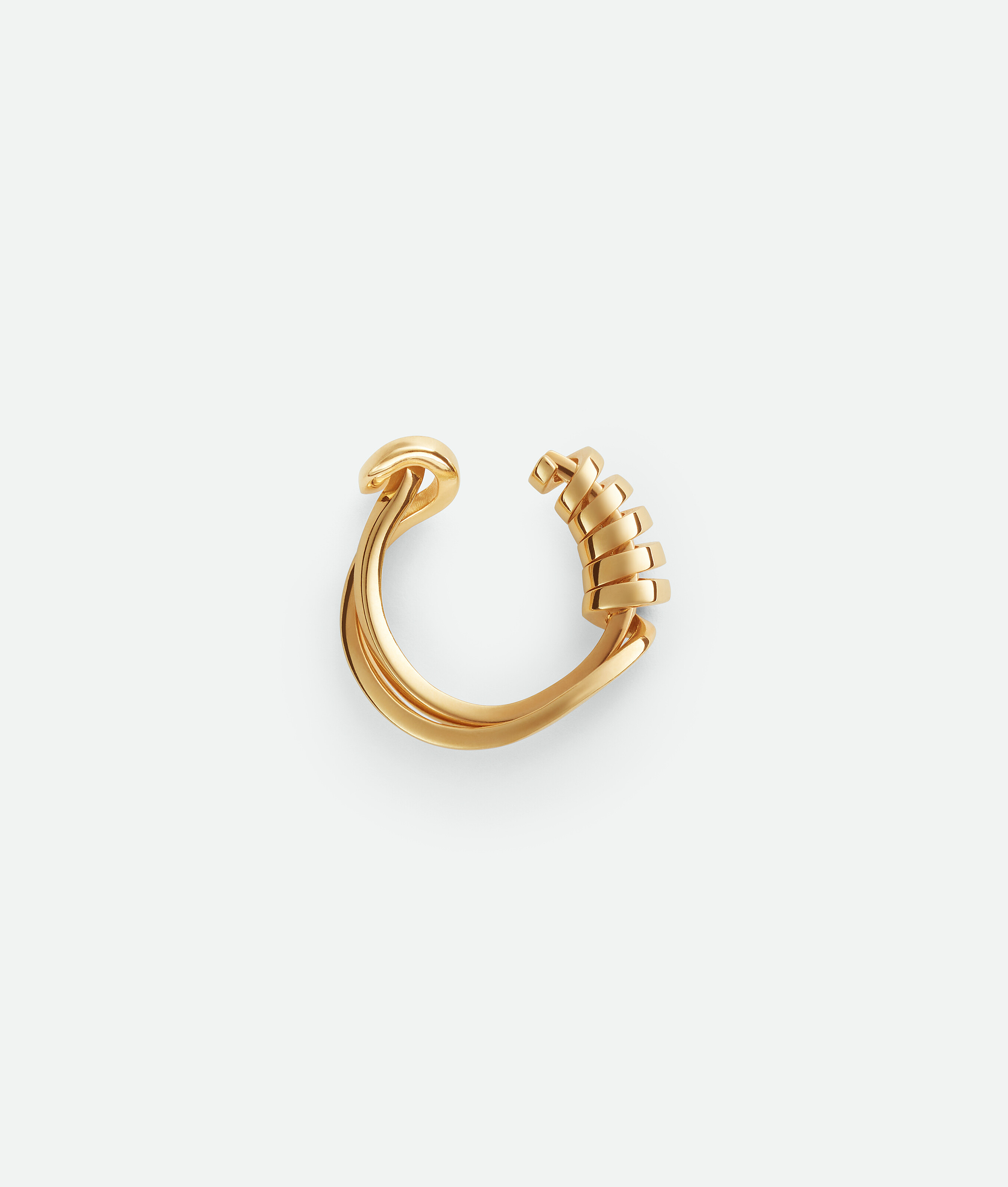 Bottega Veneta Twist Ring In Yellow Gold