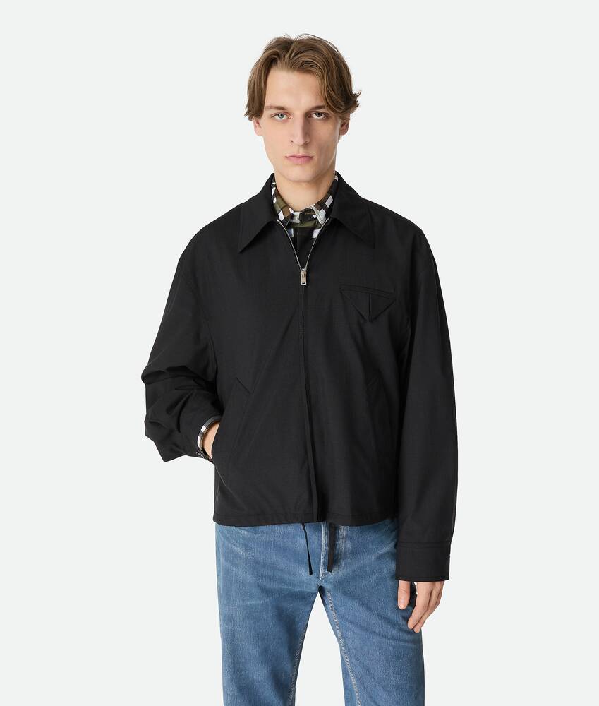 Display a large version of the product image 1 - Fine Wool Kimono Blouson