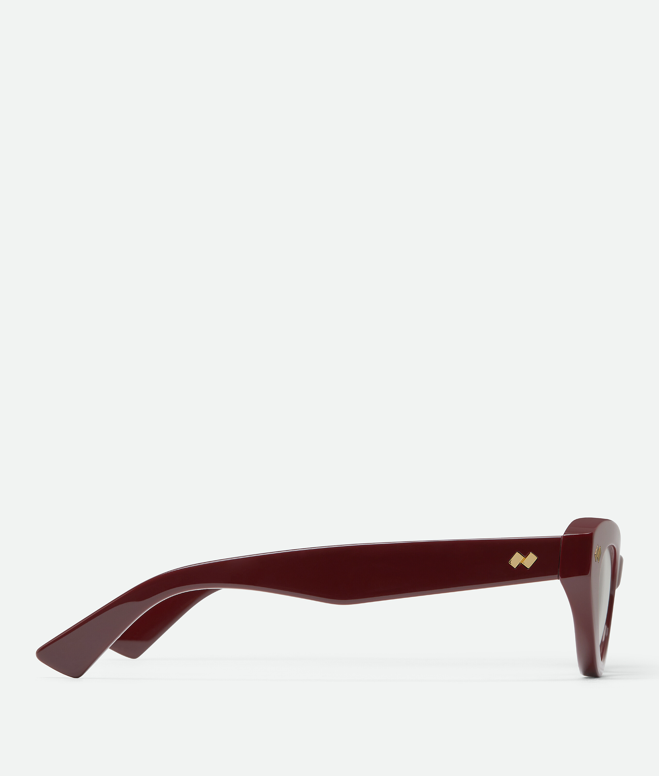 Bottega Veneta Bv1350s Linea Ribbon 005 Burgundy Brown Sunglasses In Burgundy/transparent