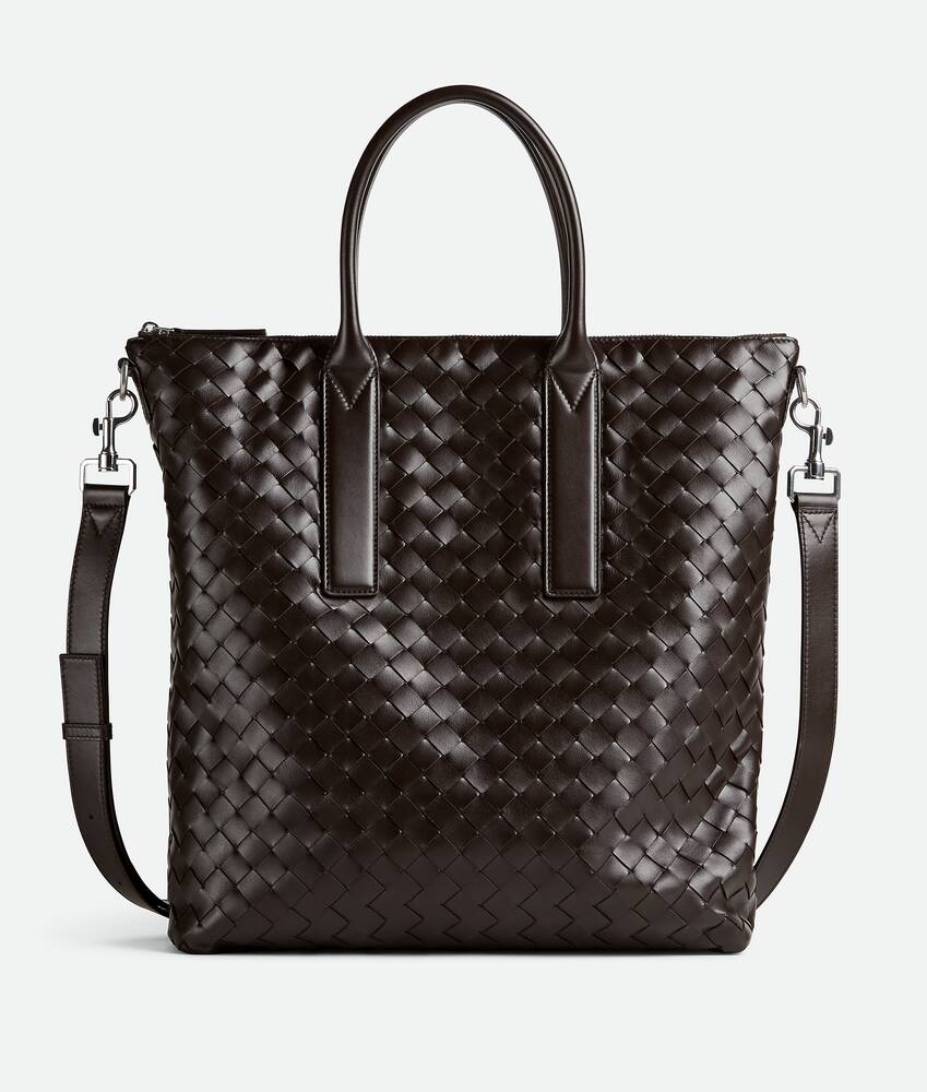 Bottega Veneta Men s Intrecciato Zipped North South Tote in Fondant. Shop online now