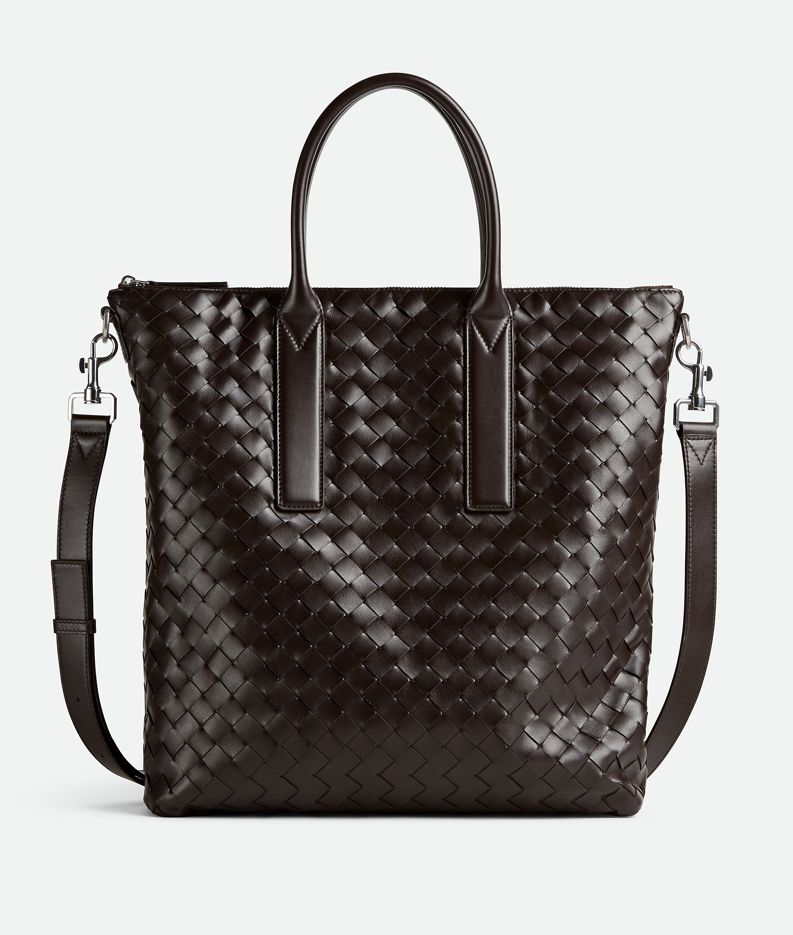 Bottega Veneta Intrecciato Zipped North-south Tote - Fondant - Man