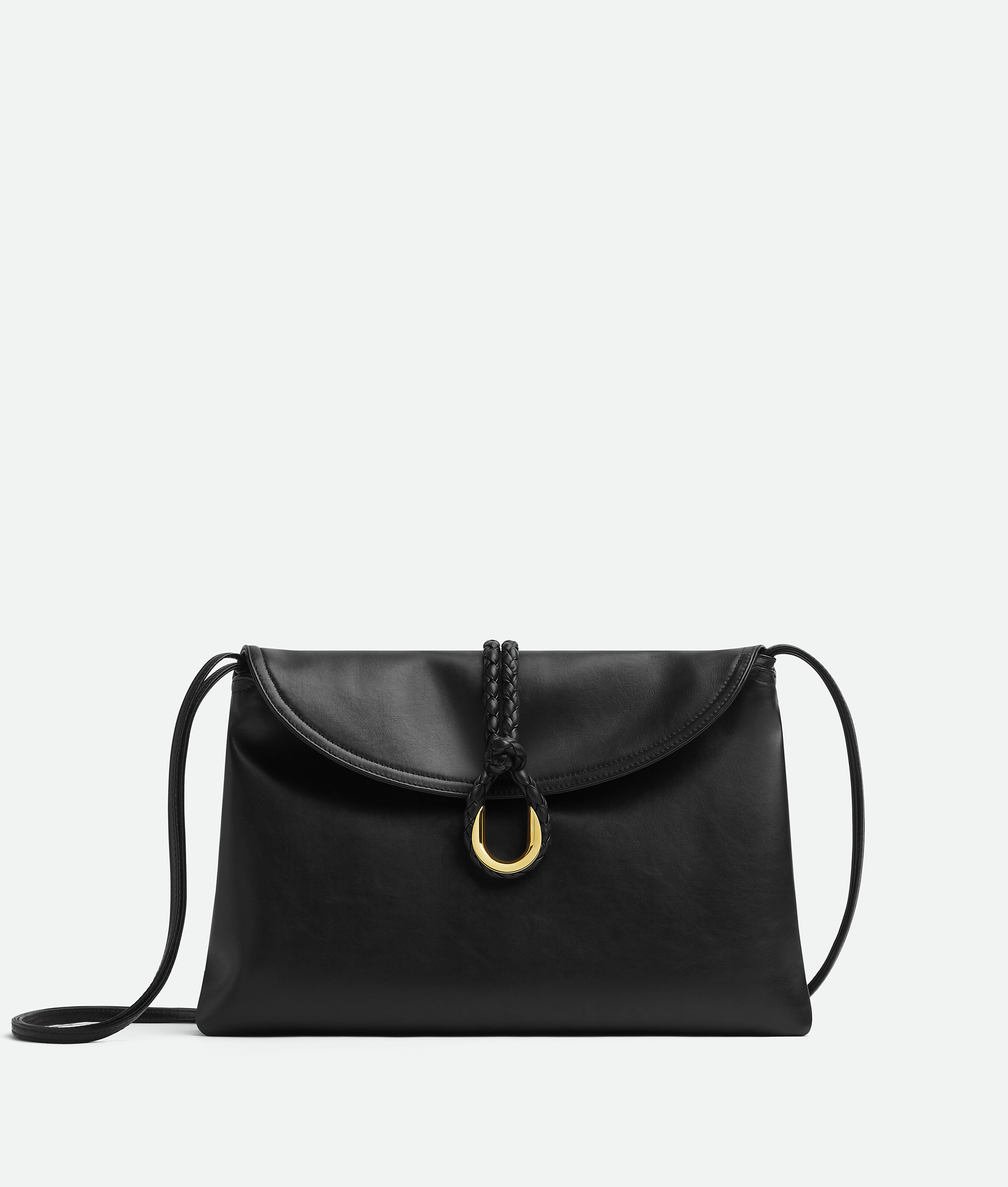 Shop Bottega Veneta Medium Liberta In Black