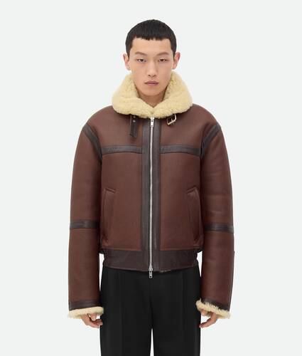 Blouson aviateur en shearling