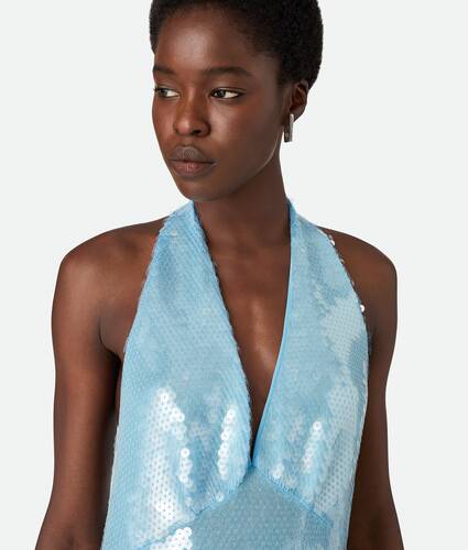 Light Viscose Sequins Dress