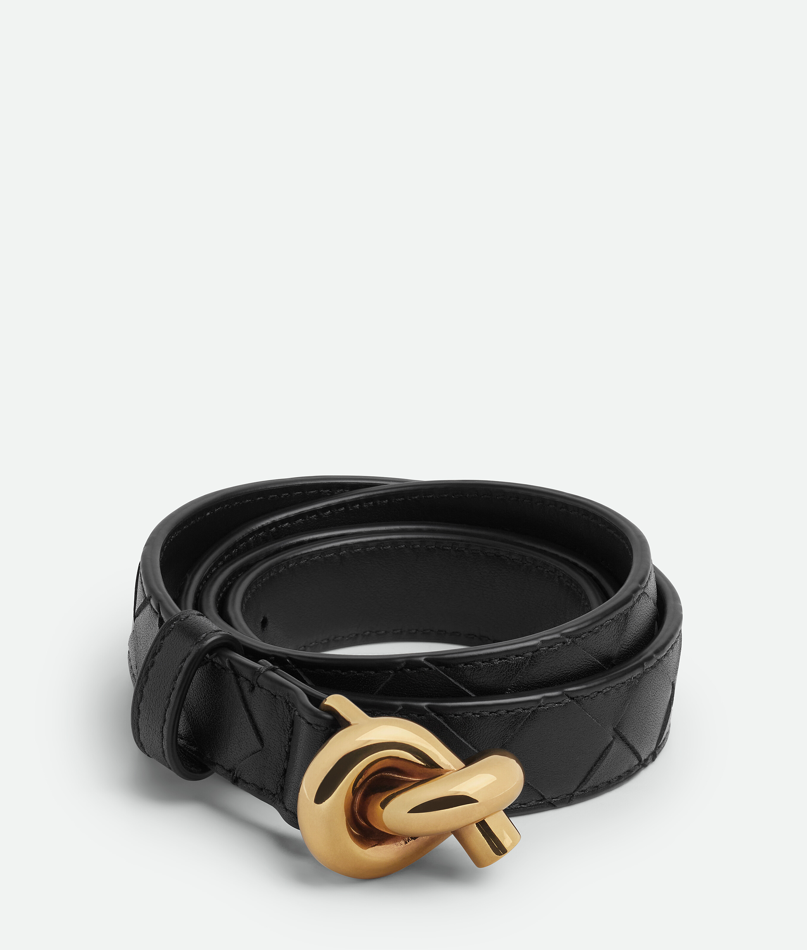 Bottega Veneta Knot Belt - Black - Woman - 38