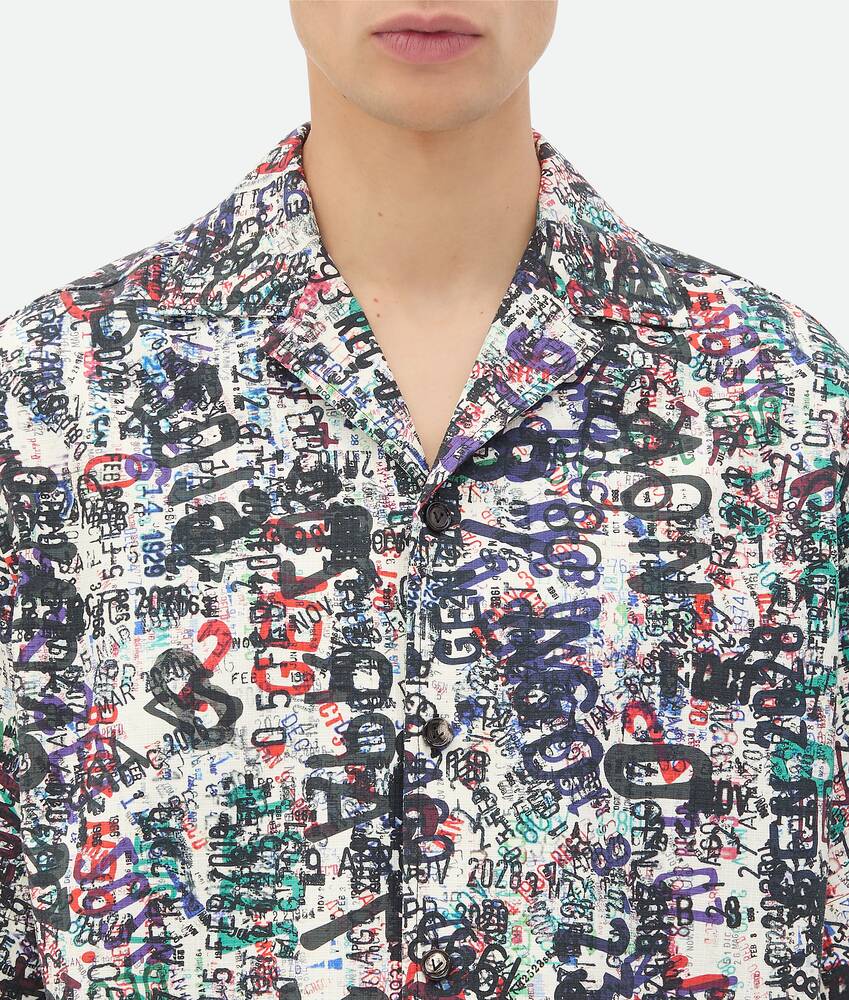 Display a large version of the product image 4 - Cotton Wool Memory Print Shirt