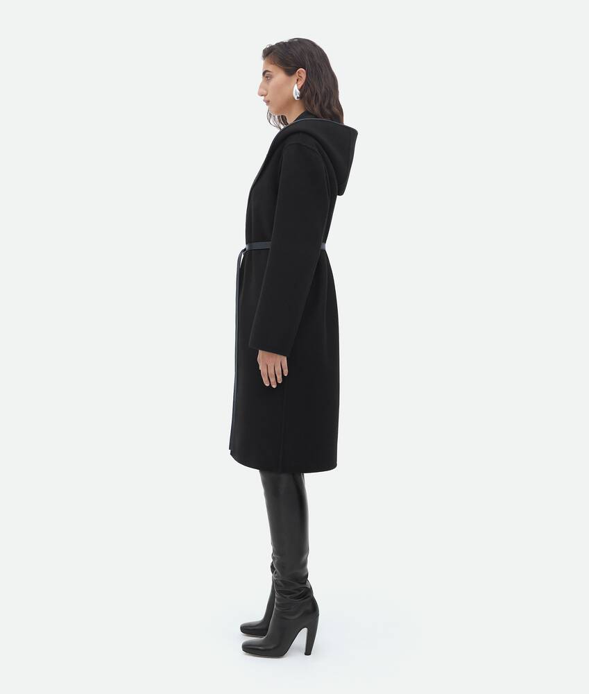 Display a large version of the product image 2 - Wool And Cashmere Hooded Coat