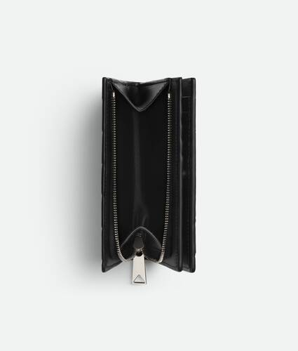 Intrecciato Medium Bi-Fold Wallet With L-Zip