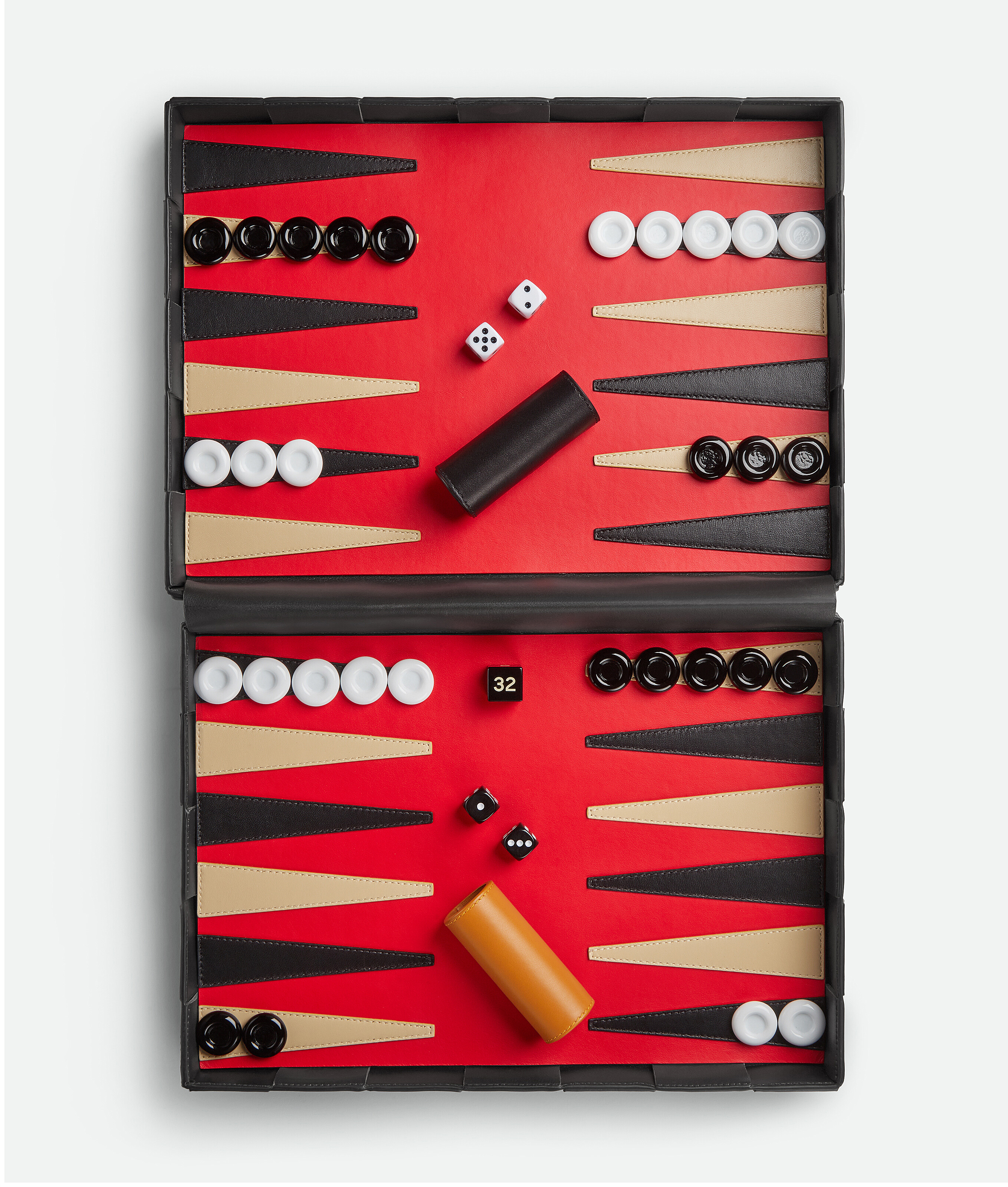 Bottega Veneta Leather Backgammon In Brown
