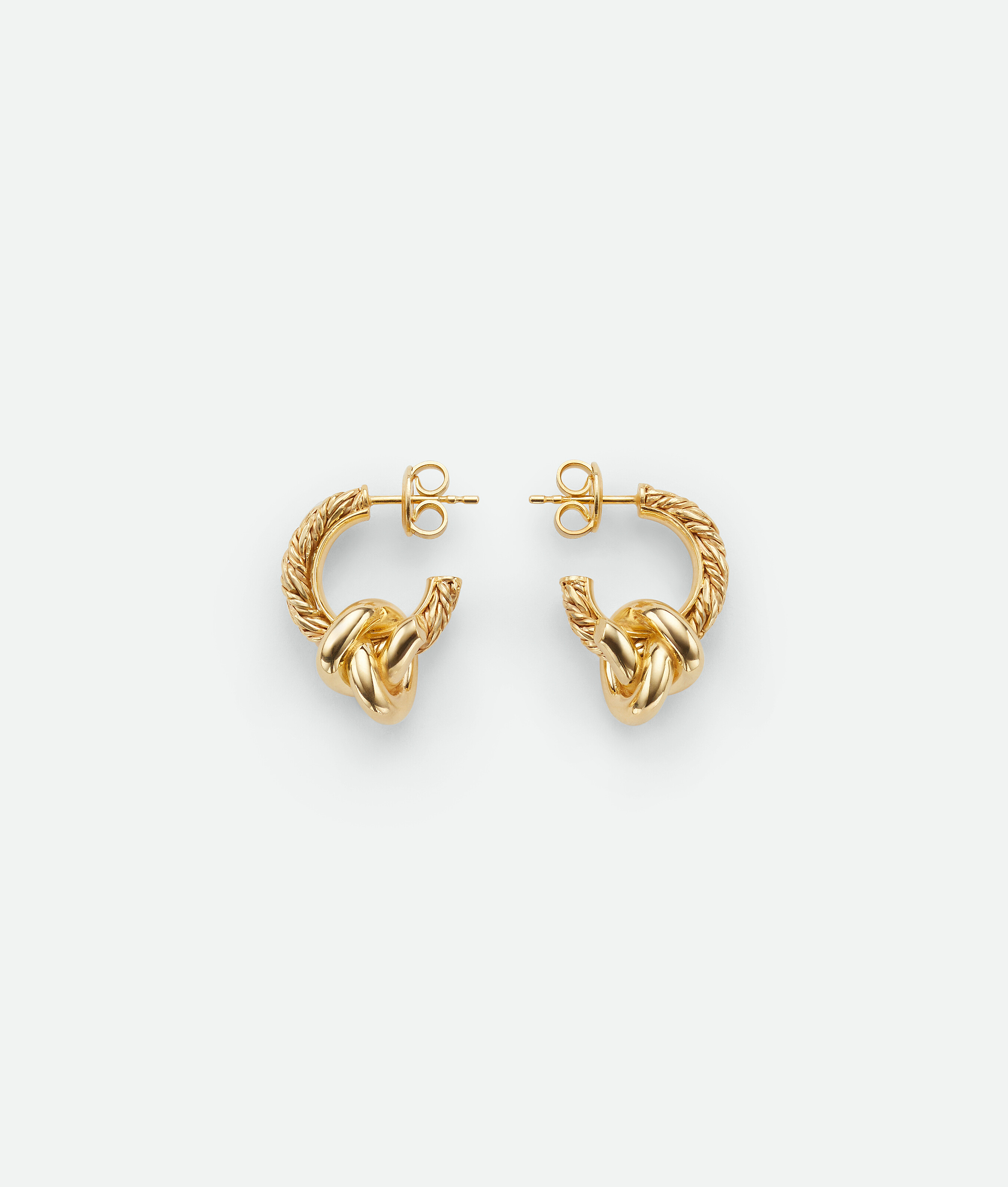 Bottega Veneta Knot Earrings In Gold