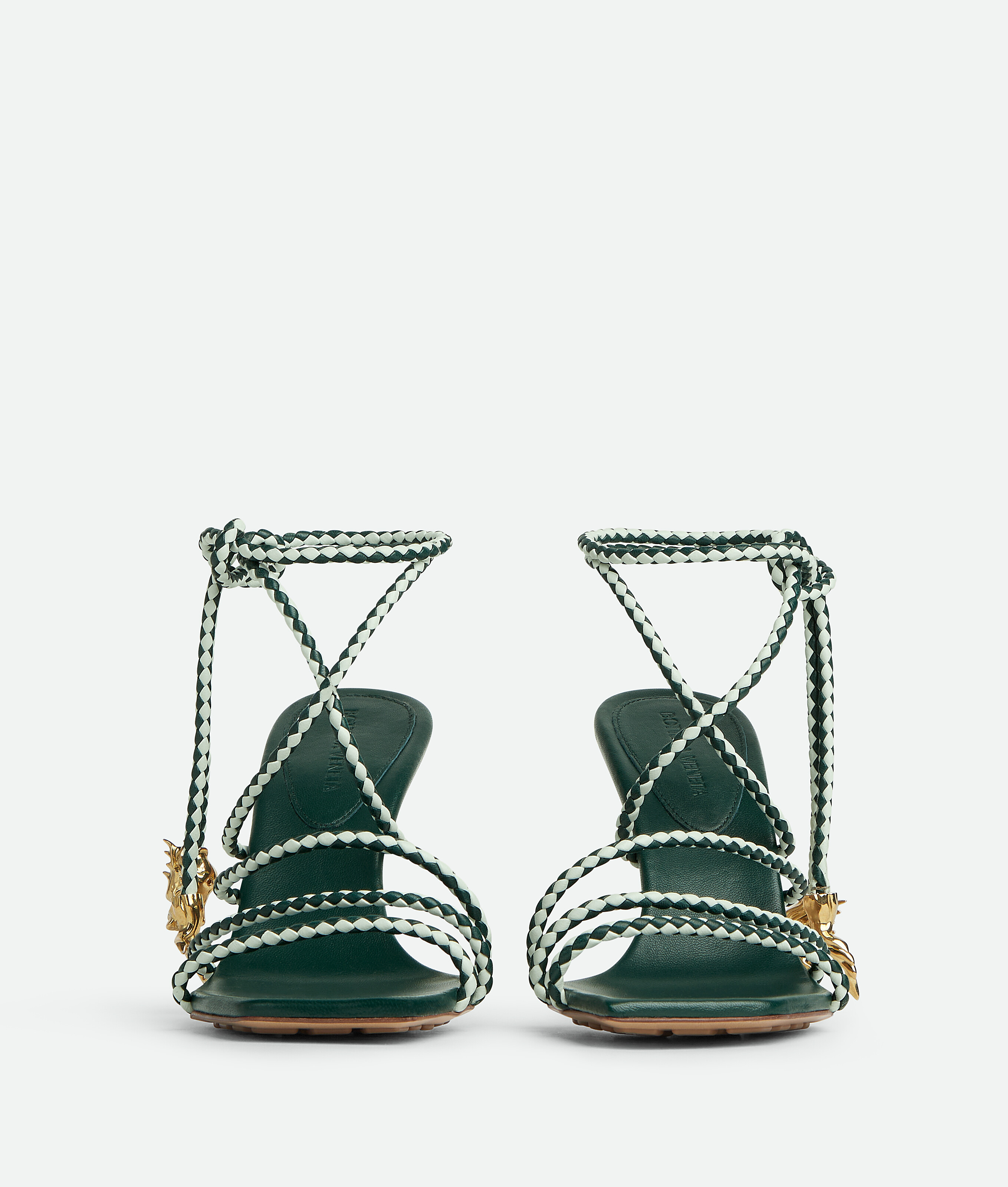 Shop Bottega Veneta Adam Sandal In Green