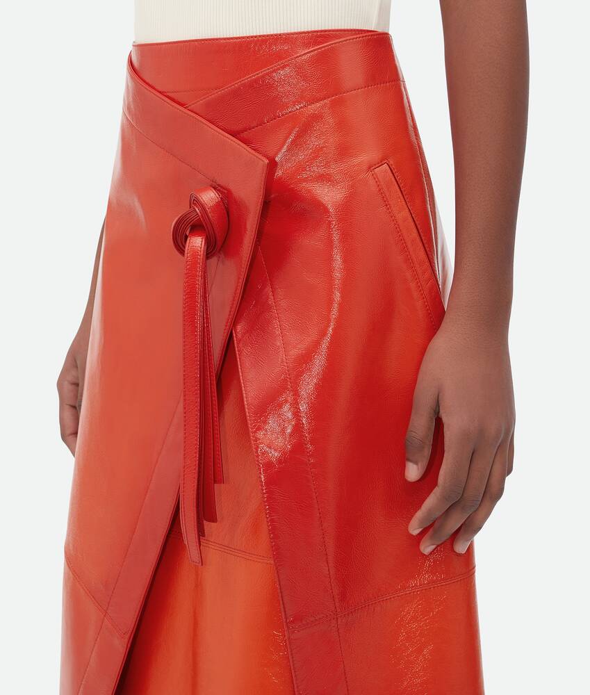 Display a large version of the product image 5 - Dégradé Effect Leather Skirt