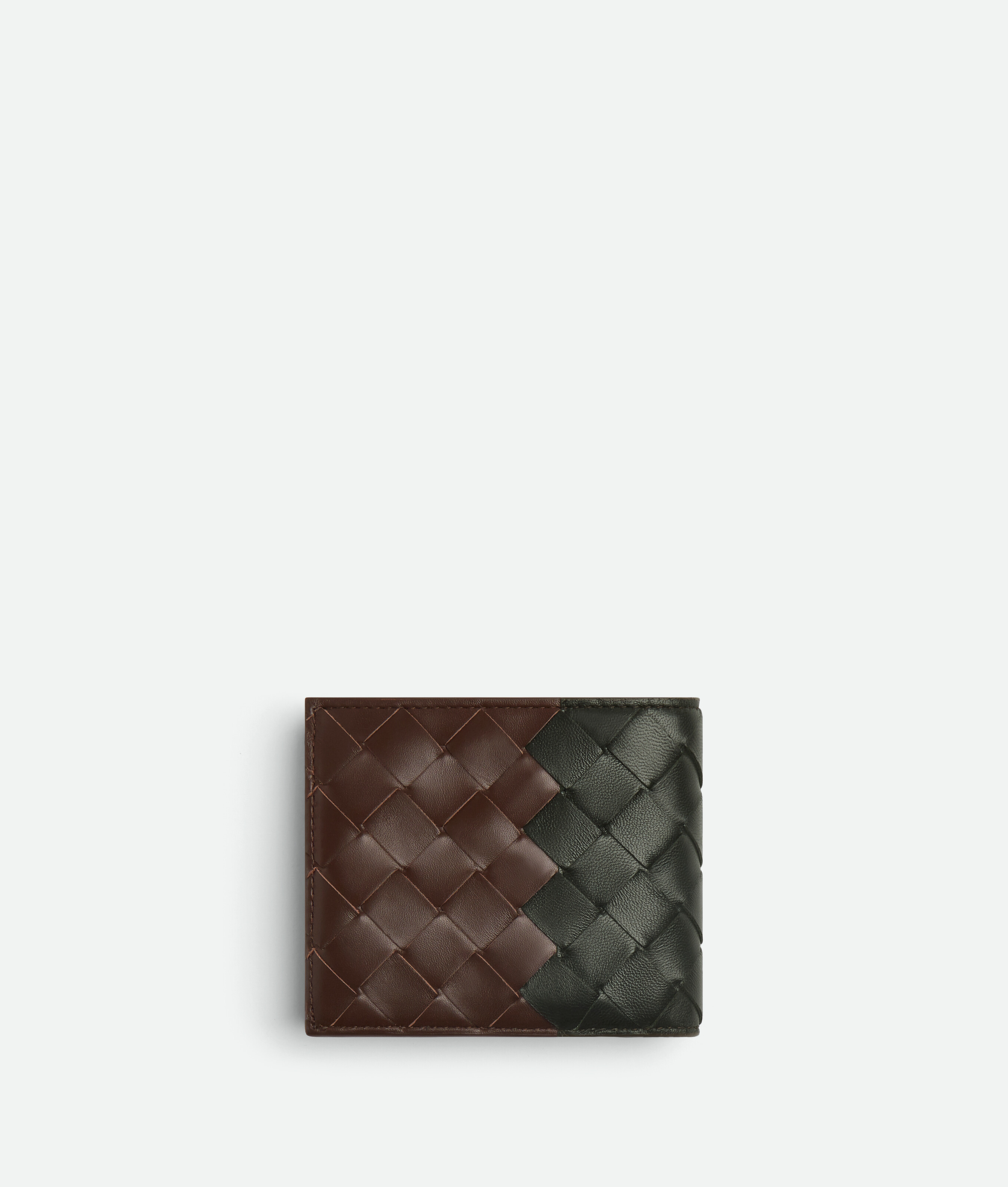 Shop Bottega Veneta Intrecciato Bi-fold Wallet With Coin Purse In Brown