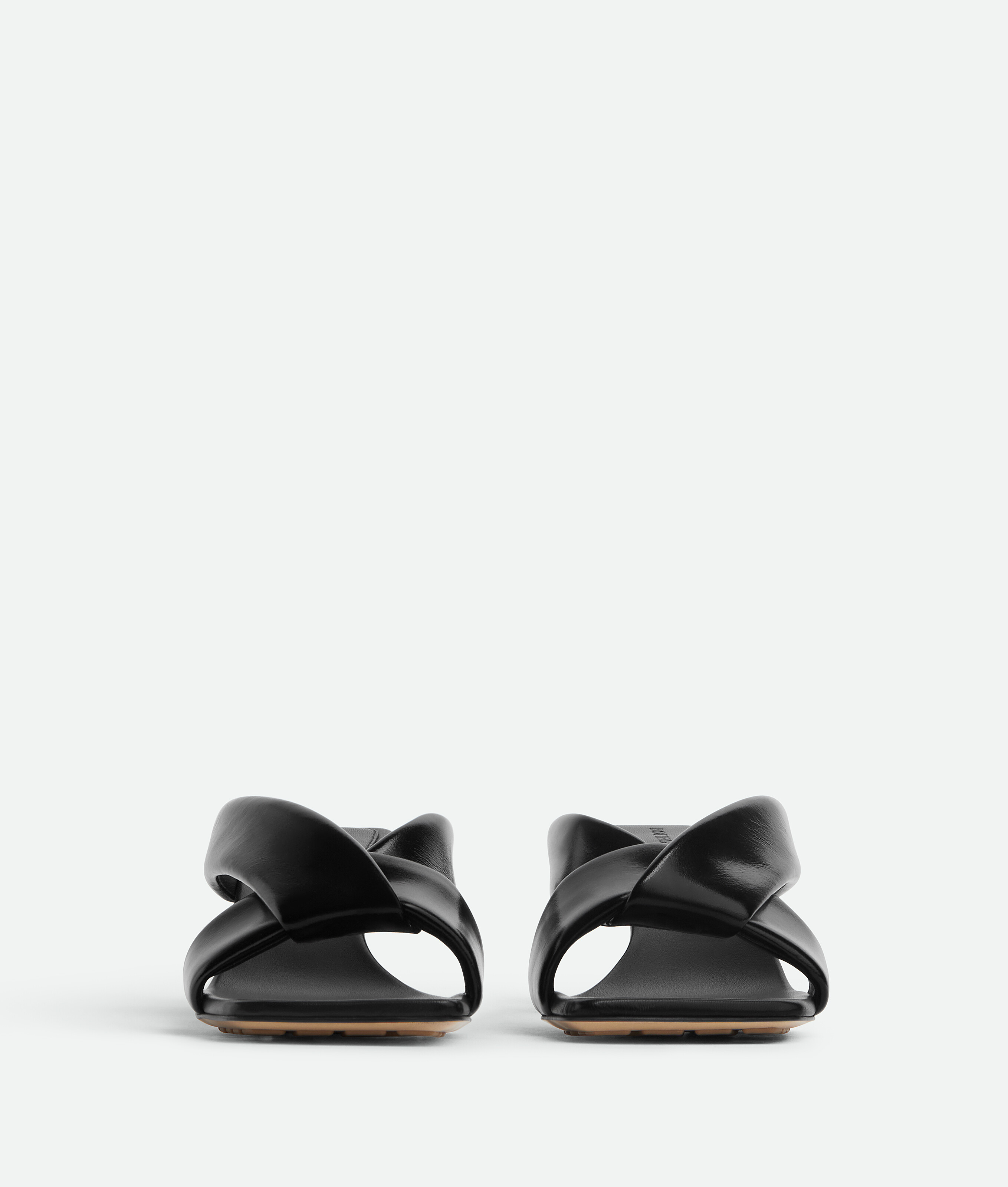 Bottega Veneta Criss Cross Padded Leather Slide Sandals