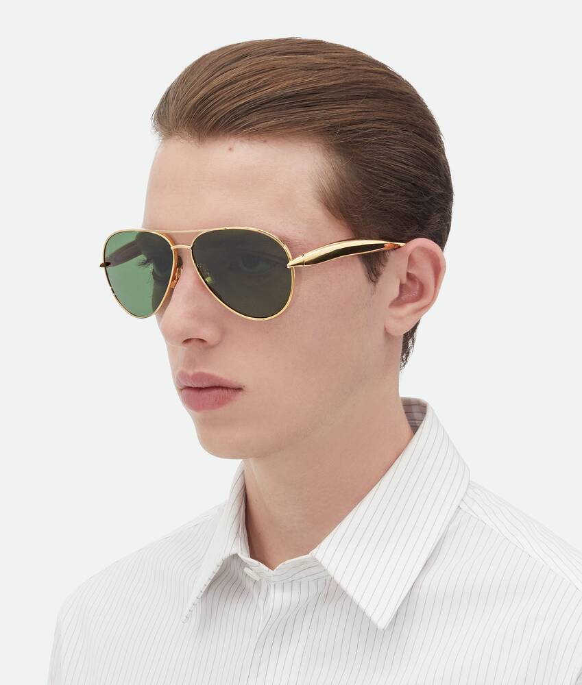 Bottega Veneta® Sardine Aviator Sunglasses in Shop