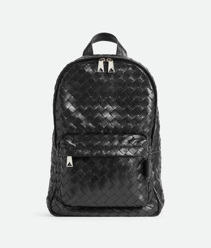 Bottega Veneta | Men Small Classic Intrecciato Backpack Black Unique