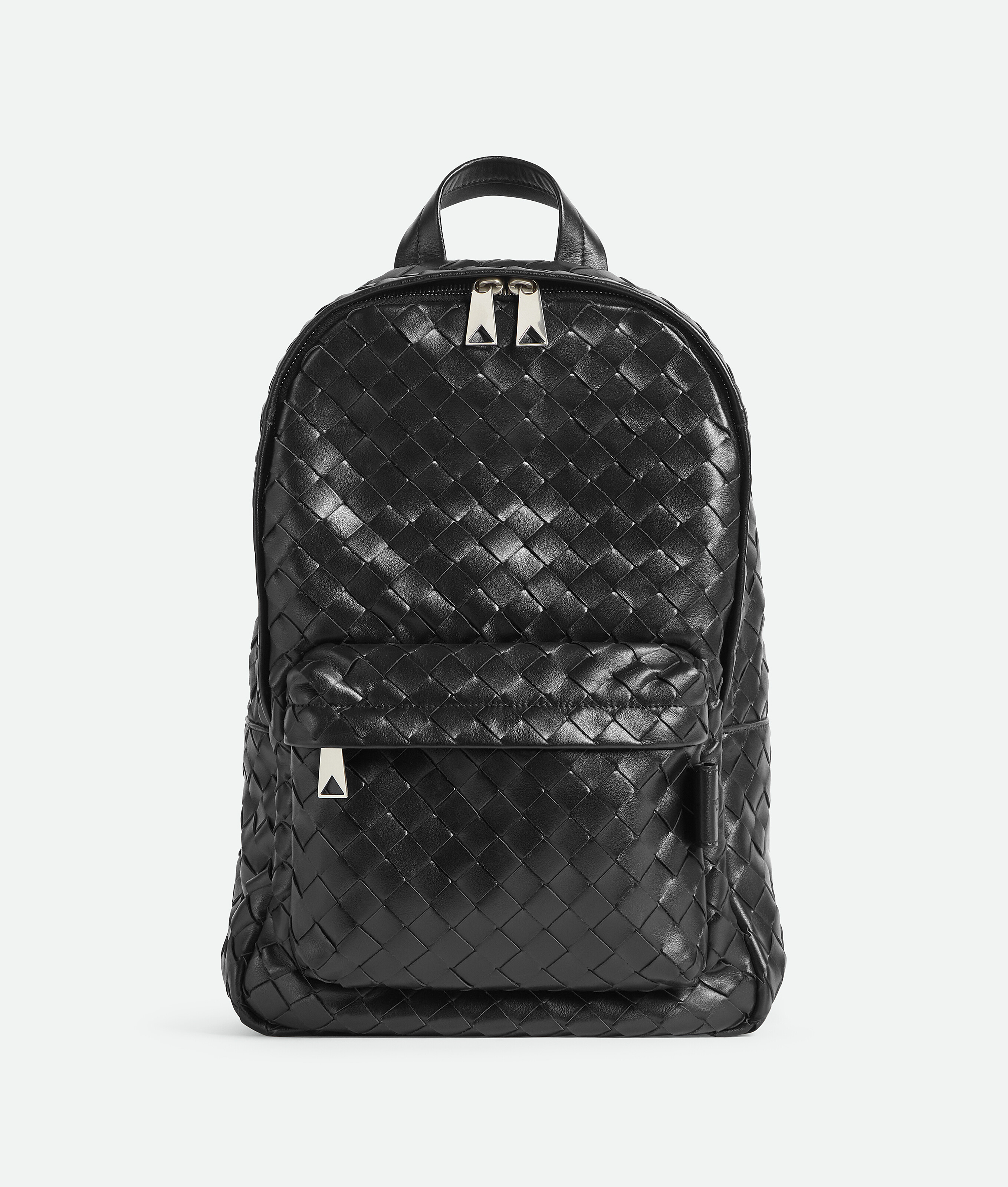 Bottega Veneta Small Intrecciato Backpack In Black
