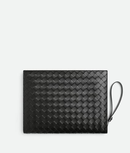 Intrecciato Document Case With Wristlet