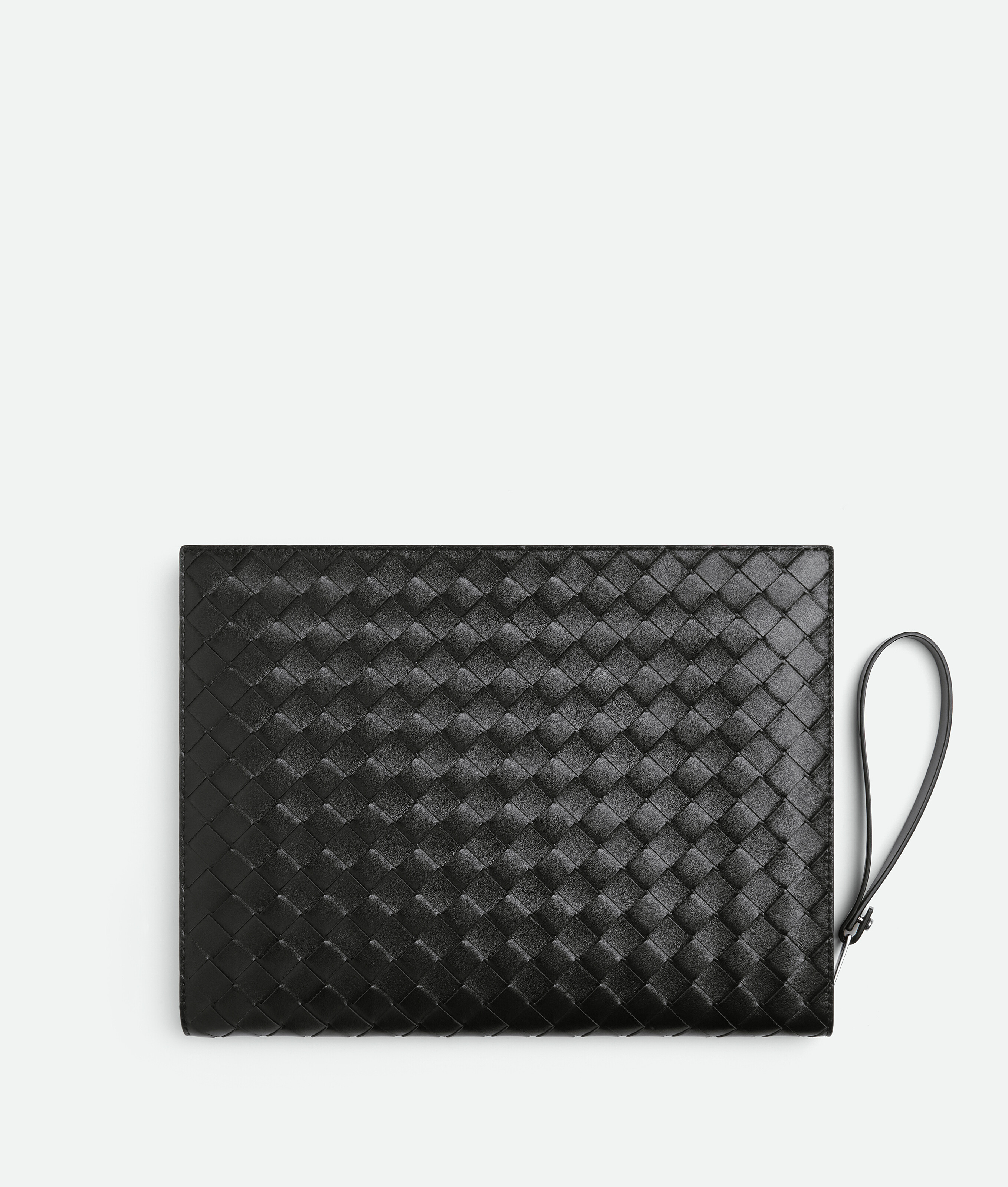 Bottega Veneta Porta Documenti Intrecciato Piccolo In Black