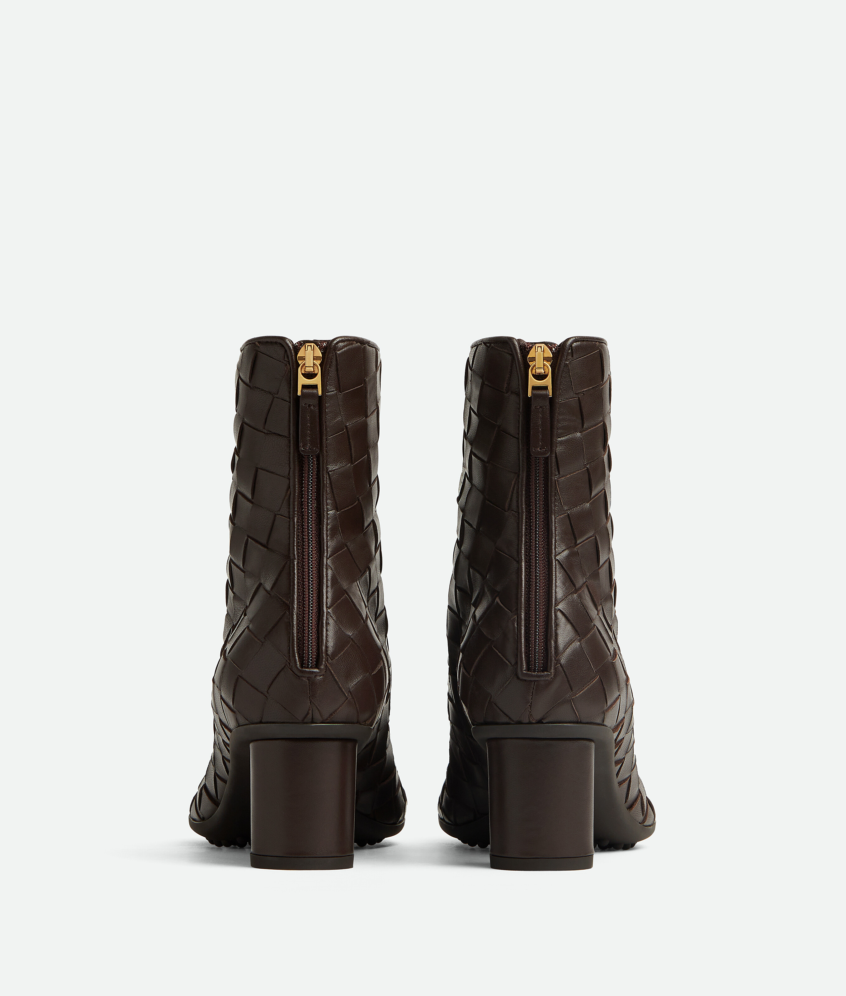 Bottega Veneta Atomic Intrecciato Bootie In Pink