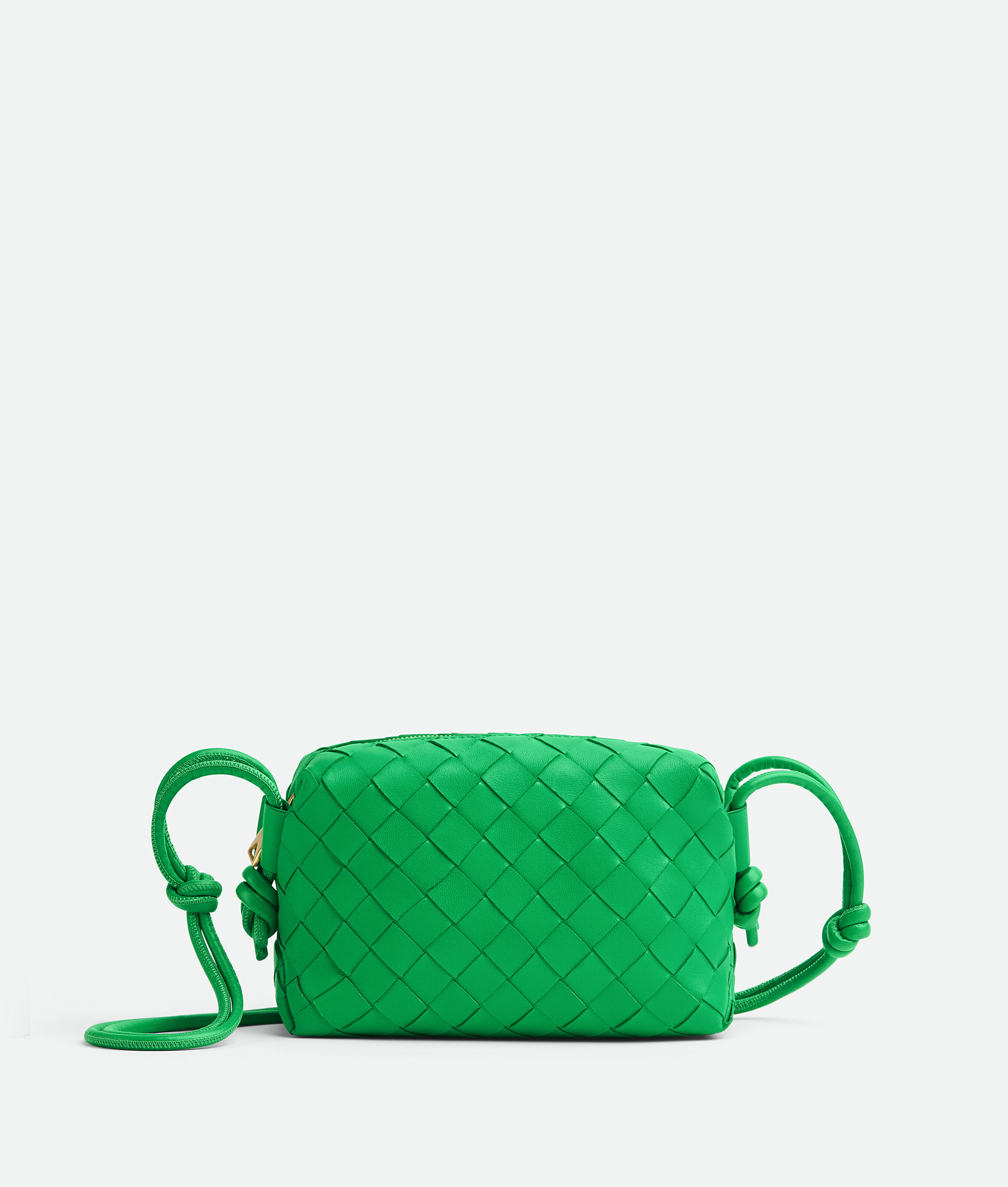 Bottega Veneta Mini Loop Camera Bag Parakeet Green - Hebster Boutique